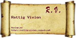 Rettig Vivien névjegykártya